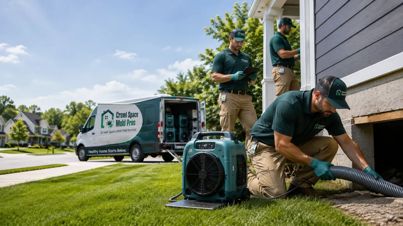 Crawl Space Mold Removal in Spalding, MI